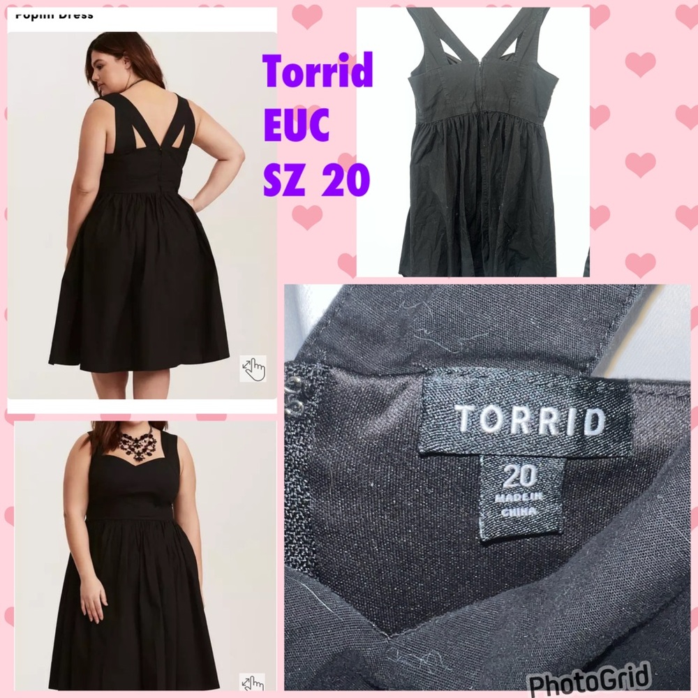 Torrid Black Backless Dress